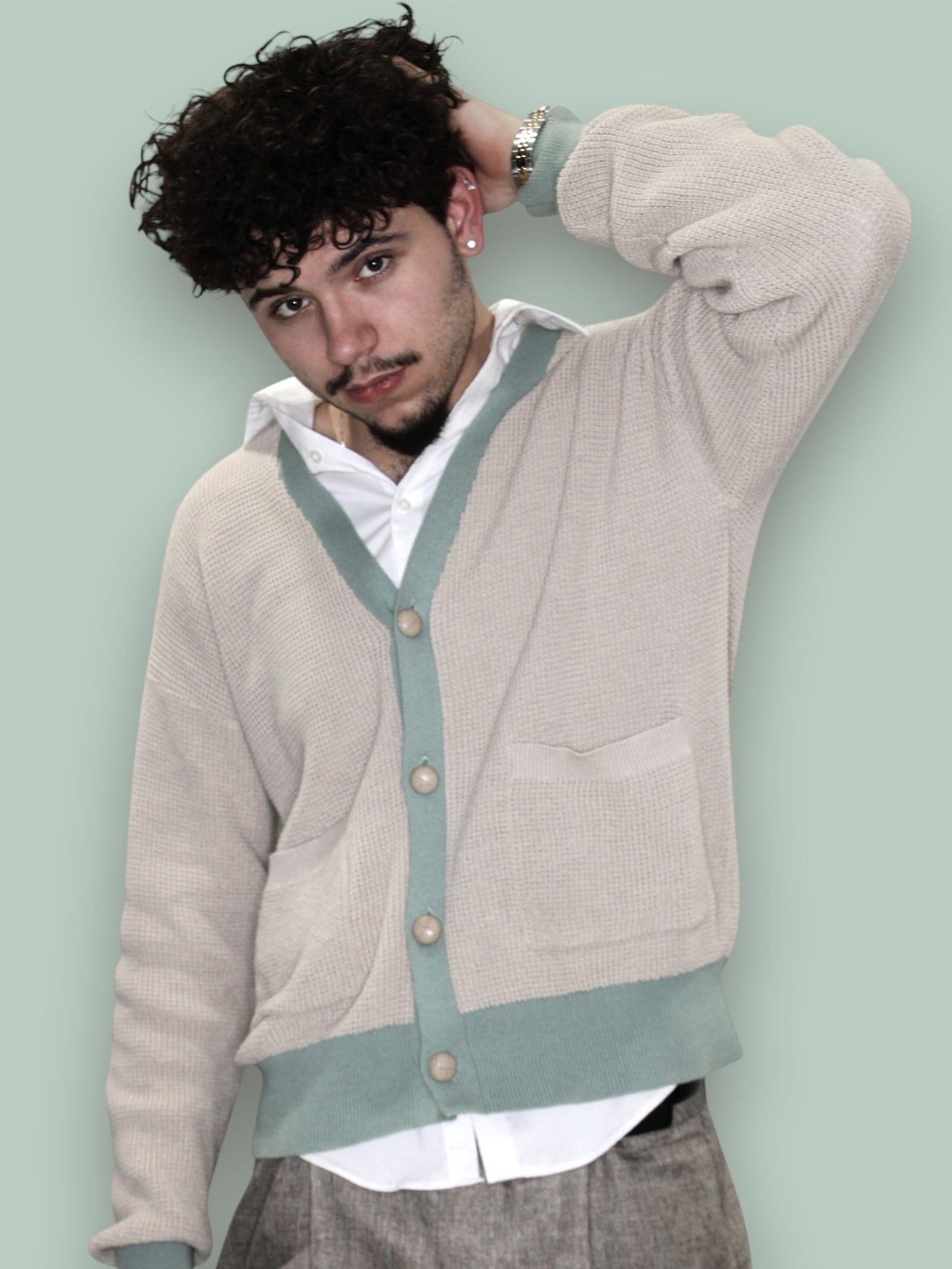 Prelude Waffle Knit Cardigan