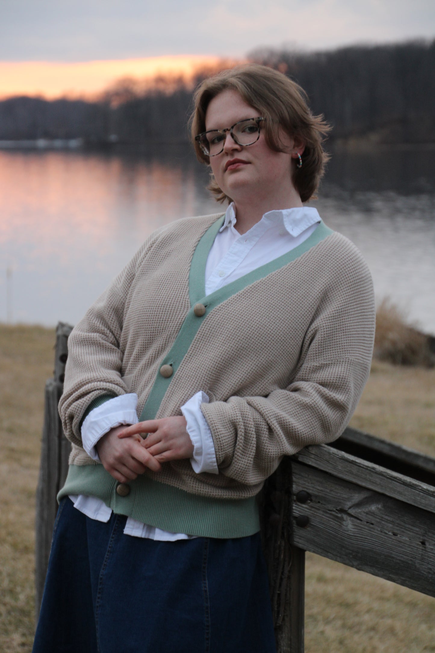 Prelude Waffle Knit Cardigan