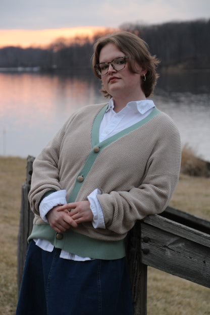 Prelude Waffle Knit Cardigan